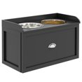 thumbnail image 1 of PawHut Grands Bols Surélevés pour Chien avec Rangement, Support de Bol Surélevé pour Chien, Noir, 1 of 10