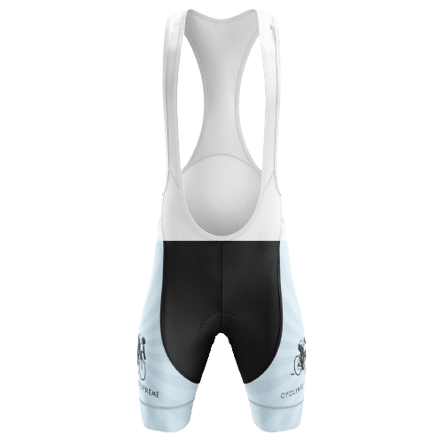 Australia White Bib Shorts - 4XL