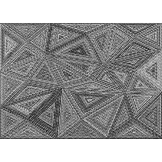 Ahgly Company Machine Washable Indoor Rectangle Transitional Grey Gray Area Rugs, 3' x 5'