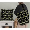 thumbnail image 5 of Soimoi Black Poly Georgette Fabric Sea Plant & Cactus Tree Print Sewing Fabric Yard 52 Inch Wide, 5 of 5