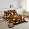 thumbnail image 3 of Erosebridal Happy Caming Bedding Full Comforter Set, Cartoon Flower Down Comforter, Adventure Theme Decor, Reversible 3pcs, 3 of 7