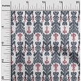 thumbnail image 1 of oneOone Silk Tabby Fabric Swirl & Paisley Ikat Print Fabric BTY 42 Inch Wide, 1 of 1