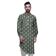 thumbnail image 1 of Atasi Kurta Décontractée Imprimée à Col Mandarin Chemise Ethnique Longue Kurta Asymétrique, 1 of 6