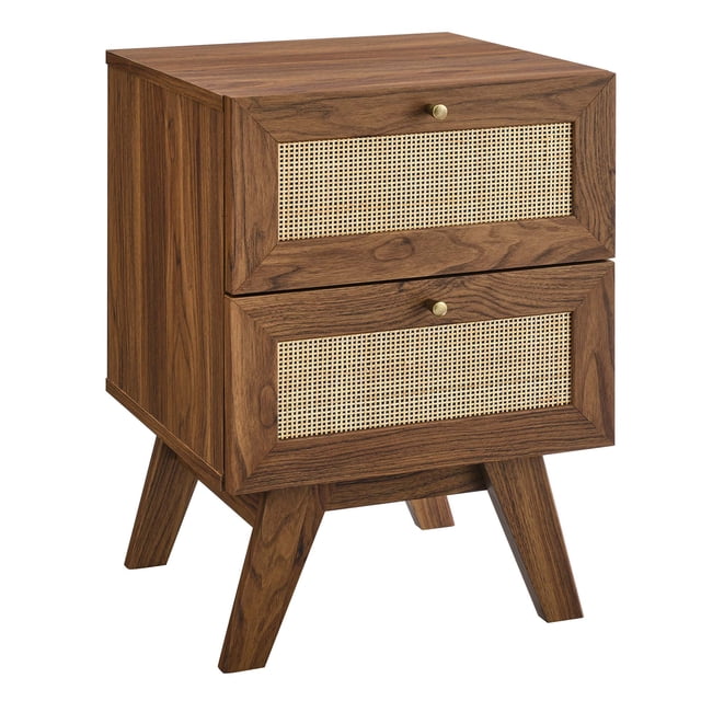 Soma 2-Drawer Nightstand Walnut