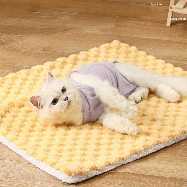 Tapis Couverture Réversible Doux pour Lit Confortable Coussin Chaud et Douillet Tapis de Sommeil avec Dessous Durable pour Usage Intérieur et Extérieur Lavable et Entretien Facile