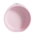 thumbnail image 2 of Thickened Plastic Wash Basin | Multi-Purpose Laundry & Foot Bath Tub | Student Dormitory Household ABS Basin | Round Flat-Bottom Design | 10.43x9.64x3.54 Inches | White Pink Green Colors, 2 of 6