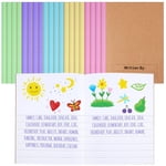 Henoyso 20 Cahier de composition primaire, 9-3/4" x 7-1/2", Journal primaire pour enfants, K-2 Notebook d'écriture pour les enfants dessin étudiant écrire histoire Journal demi-blancs livres (Maca