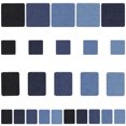 thumbnail image 2 of Jean Fabric Adhesive Patches Square Clothing Repair Rectangular Oval DIY Clothing Repair Kit with Sewing Bag, 2 of 8
