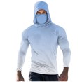 thumbnail image 2 of Handshe Chandail à Capuchon d'Été pour Homme à Imprimé Soleil, Léger et Respirant, Protection Solaire UPF 50+, Manches Longues, pour la Randonnée, la Course et les Activités de Plein Air, Grande Taille, 2 of 5