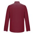 thumbnail image 5 of RXIRUCGD Chemise à Col Rabattable pour Homme Affaires Bouton Perceuse Bouton Manches Longues Chemise, Rouge, Taille : TG, 5 of 5