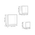 thumbnail image 2 of Jessar - Set of 3 Square Floating Shelves, From the Fairview Collection, White, 2 of 3