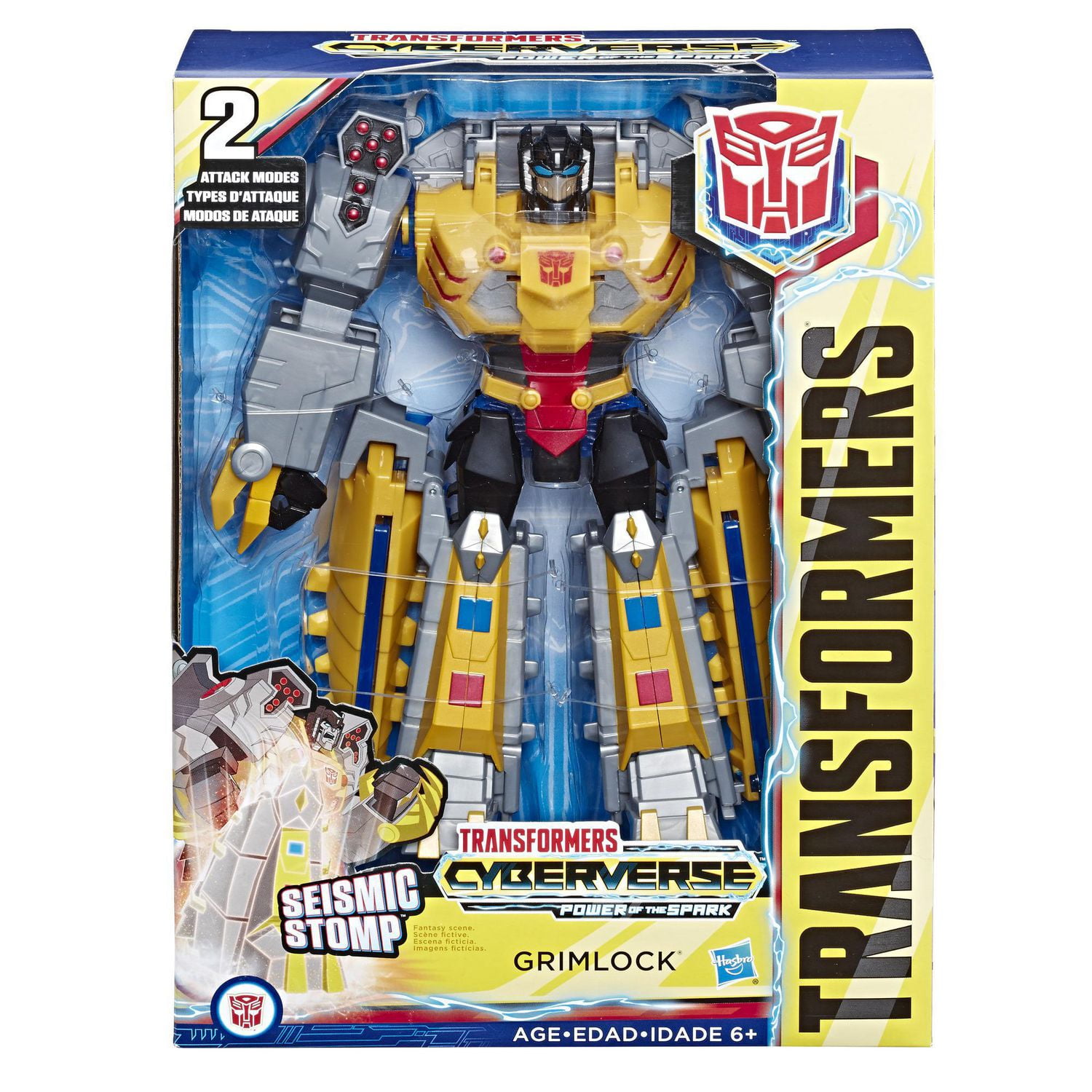 Jouets Transformers Cyberverse Action Attackers, figurine Grimlock de classe Ultime