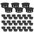 thumbnail image 4 of KAKOWELY screw covers caps 20pcs Nylon Plastic Hole Plug Black Round Button Plugs Locking Hole, Snap In Flush Type Screw Cap Cover Plugs Assortment For Kitchen Cabinet Furniture, 4 of 5
