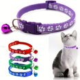 thumbnail image 4 of CNKOO 19pcs WhiskerSafe Reflective Cat Collars - Highly Visible  Secure  and Jingly with Safety Buckle and Bell - Ensure Kittys Safety and Visibility  Easy Identification  and Comfortable, 4 of 7