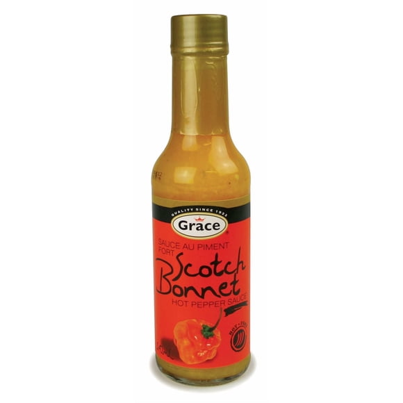 Sauce au piment fort Scotch Bonnet de Grace,150ml Bouteille