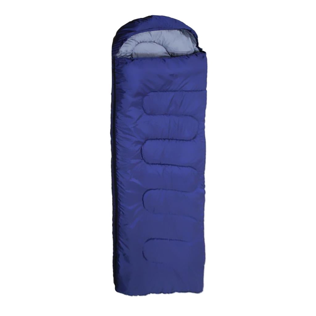 Rectangle Backpacking Sleeping Bag with Compression Sack, Lightweight 3 Season Sleeping Bags for Outdoor Camping Travel 0.7kg-Navy
