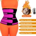 thumbnail image 3 of lionlar Neoprene Corset Belt Body Shaper Slimming Shaper Rose Red XL, 3 of 9