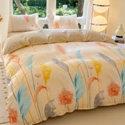 Sentmoon Comforter Cover Summer Dormitory Three-piece Set --friendly Brushed Quilt Cover - Universal for All Seasons