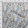 thumbnail image 3 of oneOone Polyester Spandex Medium Blue Fabric Leaves Craft Projects Decor Fabric Printed By The Yard 56 Inch Wide-JJ, 3 of 5