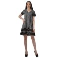 thumbnail image 4 of Moomaya Tenues d'Été Coton Flex Imprimées Robes Courtes pour Femmes Tenue Décontractée, 4 of 4