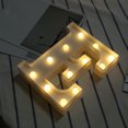 thumbnail image 1 of Birdeem Alphabet Led Letter Lights Light Up White Plastic Letters Standing Hanging A-M &, 1 of 1