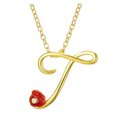 thumbnail image 1 of Jusqu'à 65% de Réduction sur les Colliers SMihono pour Femmes, Collier Lettre Rose avec Strass, Pendentif Rétro en Anglais, 1 of 2