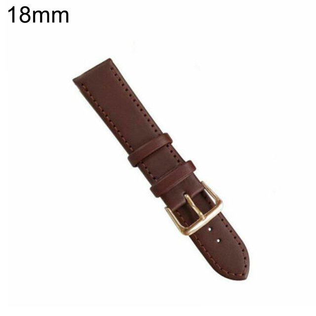 HEVIRGO Unisex Universal Replacement Adjustable Faux Leather Wrist Watch Band Strap