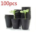 thumbnail image 1 of Pot de Fleurs en Plastique Carré Bol pour Plante Pépinière Petit Bassin Pots Intérieur - Réutilisable, 1 of 8