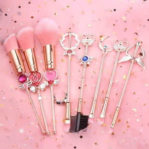 8 Pcs Sailor Moon Makeup Brush Set Sakura Cosmetic Makeup Tool Sets