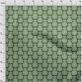 thumbnail image 4 of oneOone Cotton Poplin Green Fabric Asian Block Craft Projects Decor Fabric Printed By The Yard 56 Inch Wide, 4 of 5