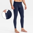thumbnail image 2 of RKSTN Yoga Pants Men Compression Running Tights Gym Leggings Solid Color High Waist Base Layer Pants with Pockets, 2 of 7