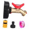 thumbnail image 2 of jinwen Raccords de Bac IBC Pratiques 60 mm Polyvalents Adaptateur de Réservoir d'Eau 275 330 Gallons 5 Pcs, 2 of 9