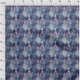 thumbnail image 4 of oneOone Silk Tabby Blue Fabric Patchwork Sewing Material Print Fabric By The Yard 42 Inch Wide, 4 of 4