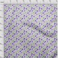 thumbnail image 4 of oneOone Tissu Flex Coton Violet Floral Matériel de Robe Tissu Imprimé Tissu au Mètre 40 Pouces de Large, 4 of 5