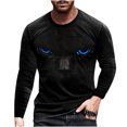 thumbnail image 1 of RKSTN Shirts Mens Manches Courtes Manches Longues Impression Pull Col Rond T-Shirt Blouse Hawaïenne Shirts for Men, 1 of 3
