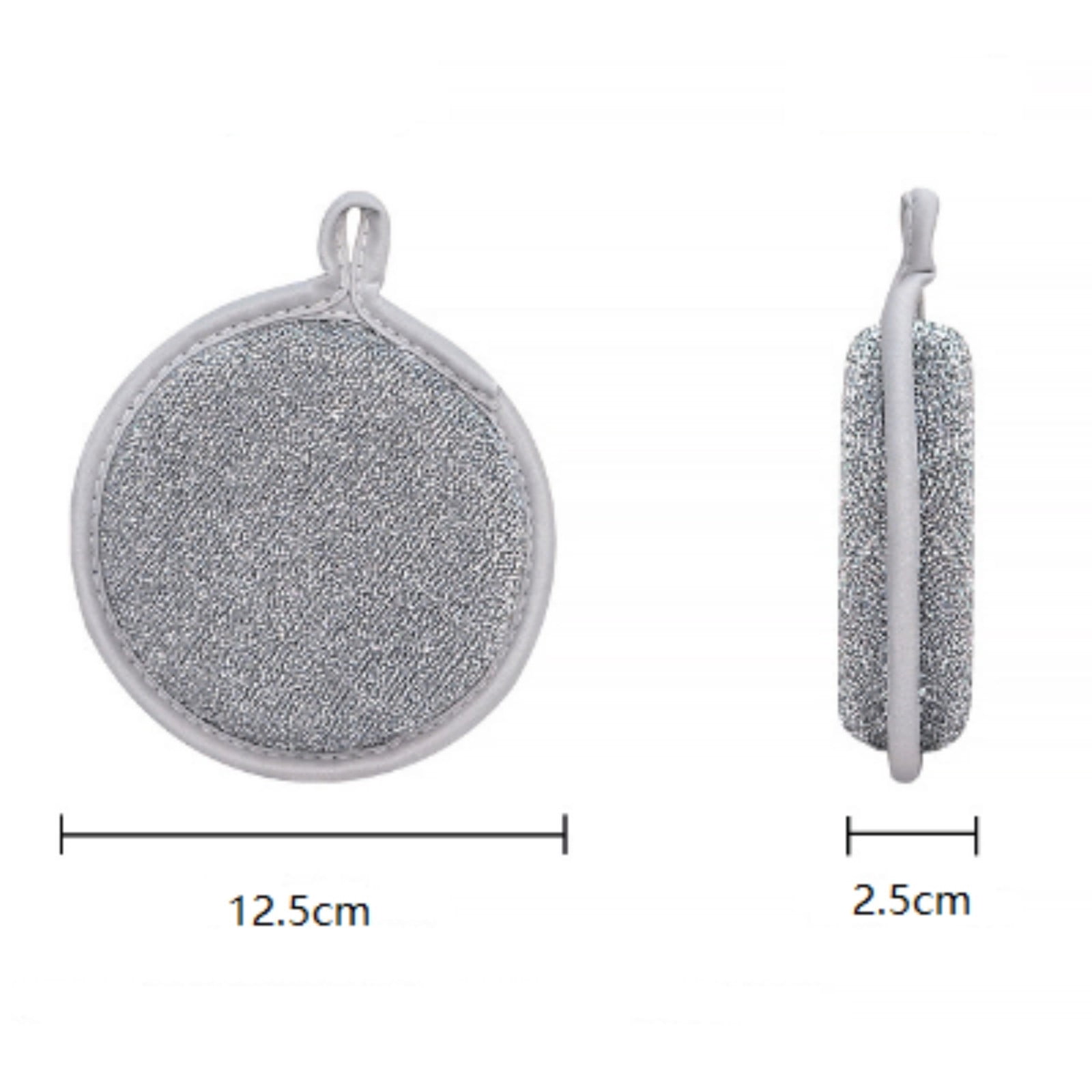 TopLLC Sided Dishwashing Sponge Double Sided High Elastic Wire Circular Sponge Wiping Sponge Block For Kitchen Dishwashing 3PC Dishwashing sponge