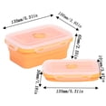 thumbnail image 3 of Boovnll Bento Box, 350Ml Silicones Folding Lunch Box, Bento Box Adult, Bento Box for Kids, Lunch Box Containers, 3 of 5