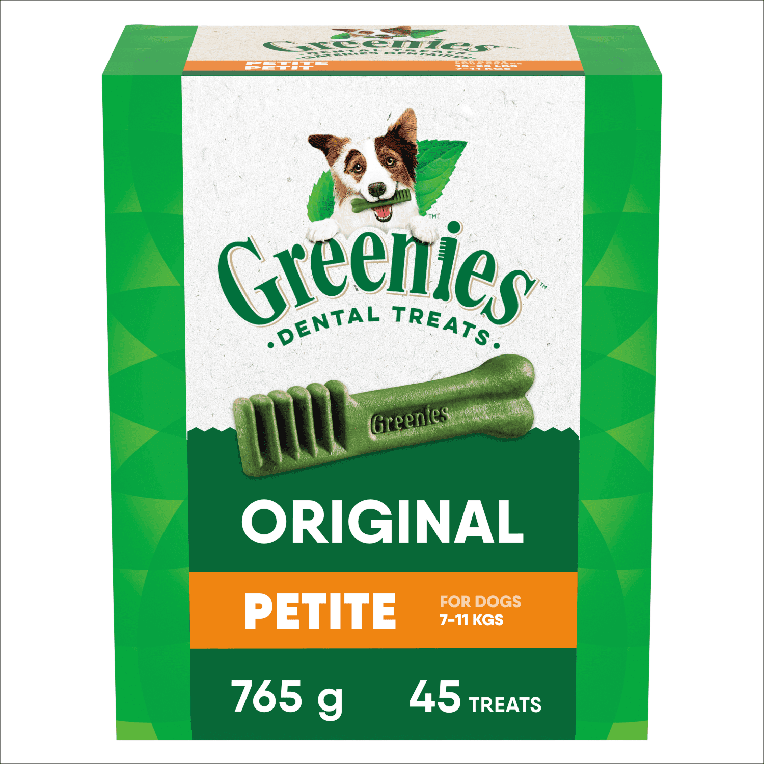 Gâteries dentaires naturelles pour chiens adultes Greenies Original PETIT format