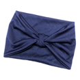 thumbnail image 2 of MERIGLARE Bandeau Large Élastique pour Femmes pour Sports, Course, Bleu Marine, 2 of 9