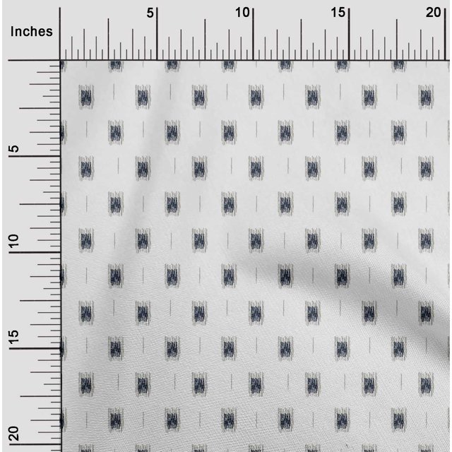 oneOone Tissu Tabby en Soie, Imprimé Ikat, 42 Pouces de Large