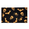 thumbnail image 1 of 18' x 30' Halloween Skulls Spider Non-skid Doormat, 1 of 1