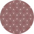 thumbnail image 1 of Ahgly Company Tapis d'Intérieur Lavable à la Machine, Carré, Transitionnel, Rose, Tapis de Zone, 3 Pieds Carré, 1 of 7