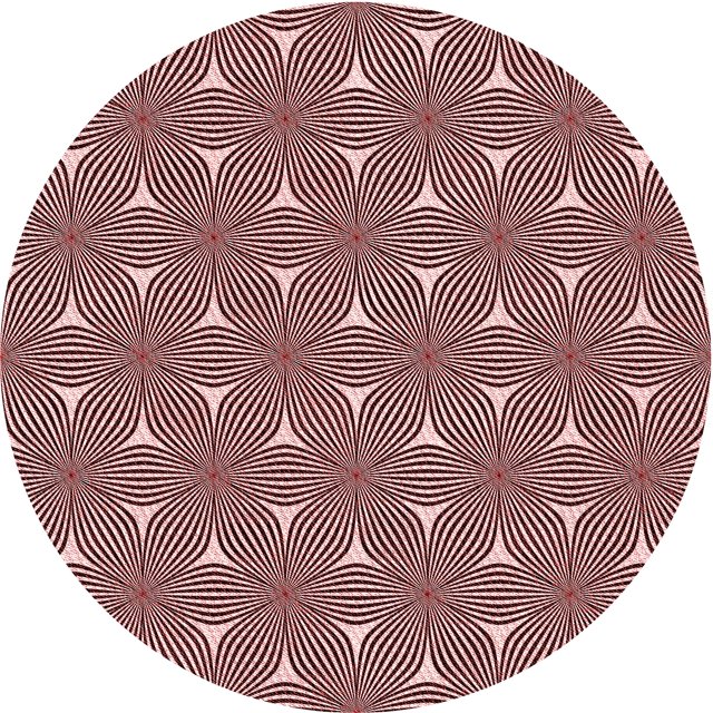 Ahgly Company Tapis d'Intérieur Lavable à la Machine, Carré, Transitionnel, Rose, Tapis de Zone, 3 Pieds Carré