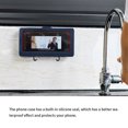 thumbnail image 2 of maskred Waterproof Phone Storage Box Kitchen Bathroom Mobile Phone Holder Box Wall Mounted Soap Bracket Organizer Universal Storage Case Blue 1 Pc, 2 of 6