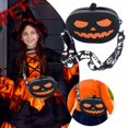 thumbnail image 2 of Halloween Cosmetic Bag Silicone Pumpkin Makeup Pouch for Halloween Parties Trick or Treating Versatile Storage Solution for All Skin Types, 2 of 5