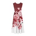thumbnail image 4 of SDNall Womens Round Neck Sleeveless Printed Dress, 4 of 9
