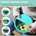 thumbnail image 3 of Melii Spin Snack Container, Food Storage for Kids 12 months +, 3 Compartments - Blue - 1 unit, 3 of 6