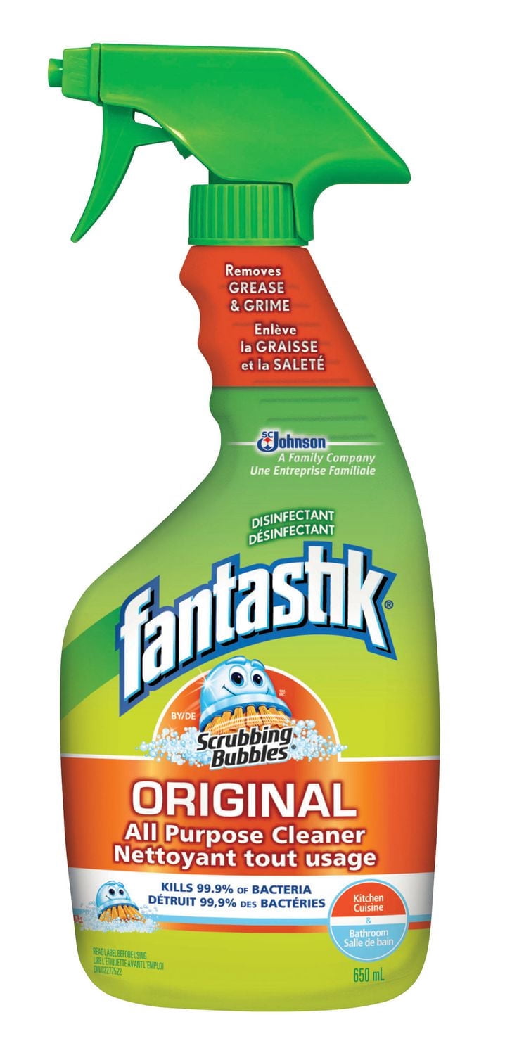 Fantastik® Nettoyant Tout Usage Désinfectant, Nettoyant Multi-Usages, Original, 650ml