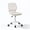 White, variant on Homy Casa White Office Chair Adjustable Height Desk Chair with Padded Seat and Rolling Wheels for Home Office Bedroom Study