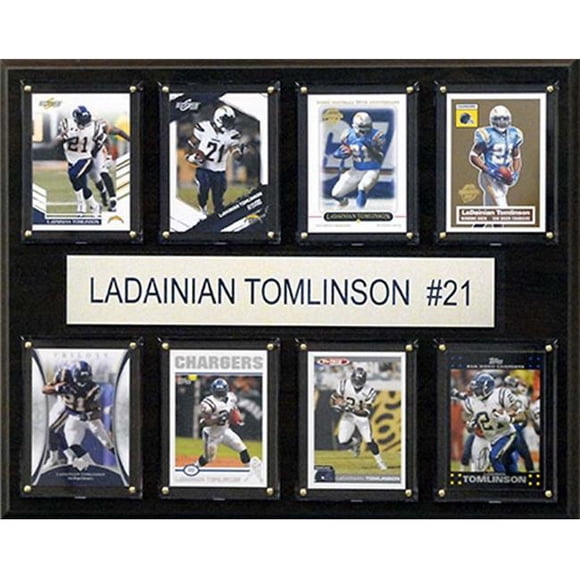 CandICollectables 1215TOMLIN8C NFL 12 x 15 in. LaDainian Tomlinson San Diego Chargers 8-Card Plaque